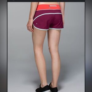 Lululemon Run: Speed Short *4-way Stretch Dashing Purple Tranquil Blue